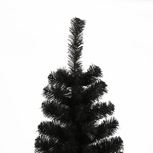 Árbol de Navidad Artificial Delgado negro DB de 7,5 pies de alta calidad con soporte de Metal plegable para decoración de fiestas al aire libre en casa - Product Image 5