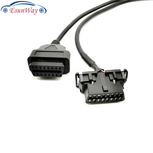 OBD2 16Pin 1ชายคู่หญิง Baffle OBD 2 Auto Car Diagnostic Cable อะแดปเตอร์ OBD2ซ็อกเก็ต - Product Image 5