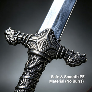 Épée d'otage en plastique non affûtée de 72 cm, accessoire de cosplay LARP pour fête d'Halloween, festival de la Renaissance, collection en gros - Product Image 5
