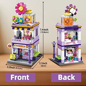 कमैन स्टेम बिल्डिंग ब्लॉक पुराने बच्चों की खुशबू स्टोर स्ट्रीट-व्यू ईंटों से शैक्षिक रचनात्मक प्लास्टिक खिलौना उपहार किट - Product Image 3