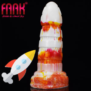 YOCY नई रंगीन लिंग गुदा प्लग सिलिकॉन सक्शन कप के साथ लौ प्लग सेक्स खिलौने पुरुषों के लिए महिलाओं योनि हस्तमैथुन गुदा dildo के - Product Image 1