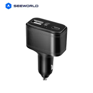 SEEWORLD S708L4G車の急速充電器追跡デバイスシガレットライターGPSトラッカー (USBおよびタイプC付き)