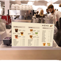 Écran publicitaire de menu numérique de 21,5 pouces pour les magasins de thé au lait, les détaillants OEM, les restaurants intérieurs, le menu publicitaire