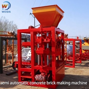 Máy khối bê tông QT4-24 bán tự động rất phù hợp cho các nhà máy nhỏ với máy làm gạch rắn rỗng - Product Image 2