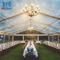 Tente de réception extérieure en aluminium à portée libre, grande tente de mariage pour 200 à 800 personnes, tente de réception extérieure