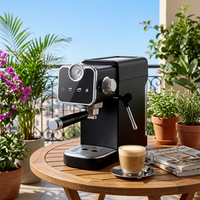 Machine à expresso tactile professionnelle avec manomètre de pré-infusion, semi-automatique, pour présentation sur comptoir