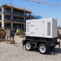 Générateur diesel mobile Cummins 94 kVA, groupe électrogène diesel de type remorque 75 kW, générateur diesel de type tractable, générateur diesel sans balais