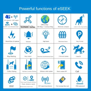 GPS-трекер для собак 2025 года, пластиковый, с аудиооповещением, для горной местности, водонепроницаемый IP68, с поддержкой Bluetooth и 4G/GPRS - Product Image 3