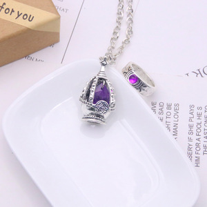 एनीमे कोस्प्ले गहने रंगीन रत्नों के हार के छल्ले सेट प्यूला मैग्का हार - Product Image 3