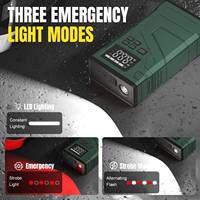 Démarreur de batterie de voiture 12V 8000 mAh, mini batterie externe portable, moniteur de pression des pneus numérique, gonfleur, compresseur d'air, charge rapide