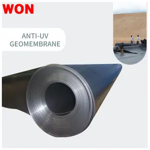 WON High-quality Anti-UV 0.1mm-3mm Hdpe Geomembrane Pond Liner Shrimp Pond Liner Geomembrane