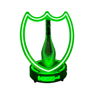 Ace Of Spades Wine <b>Rack</b> Led Lighted Metal Base For <b>Bars</b> Party Display - Product Image 4