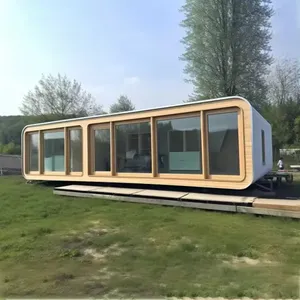 Giantsmade 20/40ft Prefab Cabin Houses Garden Pod Living Container Homes Apple Cabin Capsule cabina con buen precio