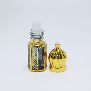 New Design 6ml 12ml Empty Attar Arabian Oil Perfume Glass <b>Bottles</b> With Crystal Cap - Product Image 4