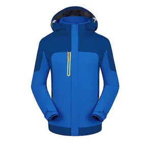 Windbreaker Waterproof Zip up Heavy Duty Hiking Mountain Camping Three in One Outdoor Sports Jacket with Hood