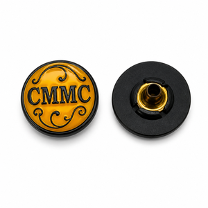Boutons à pression en laiton ronds avec logo personnalisé, 12 mm, boutons à pression métalliques, boutons pour vêtements - Product Image 2