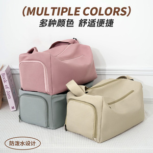 Bolsa Deportiva Rosa para Mujer Beilian, 20-35L, Gran Capacidad, Bandolera, para Gimnasio, Viajes, Color Sólido, Asa Suave - Product Image 5