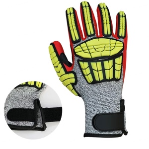 Guantes de Seguridad HY-GLOVE con Reducción de Impactos, Textura de Escamas de Pescado de Neopreno, Antideslizantes, con Muñequera Elástica - Product Image 5