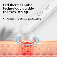 ZY06 ABS Materiaal Buiten/Binnen Draagbaar Elektrisch Anti-Jeuk Apparaat 3-Niveaus Comfort Modi Keramische Punt voor Muggenbult Verlichting