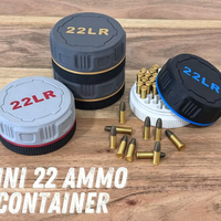 Conteneur de rangement compact et portable pour l'extérieur, durable, capacité de 55 cartouches pour accessoires de tir calibre .22, chasse active
