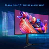 Monitor de Juegos Curvo Ultra Ancho de 34 Pulgadas, Pantalla LED 4K, Frecuencia de Actualización de 165 Hz, Compatible con PBP y PIP