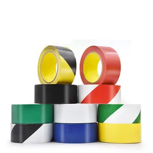 Yellow Black PVC Floor Marking Adhesive Tape for Warning Road Safe tape