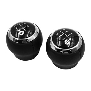 Car Gear <b>Shift</b> <b>Knob</b> Black Leather 6 Speed Manual For Toyota Yaris Ergonomic Design - Product Image 5