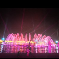 Fuente de Agua de Acero Inoxidable con Sistema de Control DMX 512 para Proyectos de Paisajismo Urbano y Plazas, Tamaño Personalizado