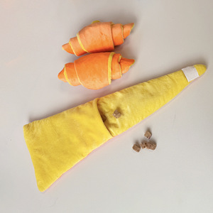 Bán Buôn Croissant Bánh Mì Cuộn Sniffing Con Chó Sang Trọng Đồ Chơi Dễ Thương Phong Cách Cross-Biên Giới Ẩn Thực Phẩm Trong Kho Cho Chó - Product Image 4