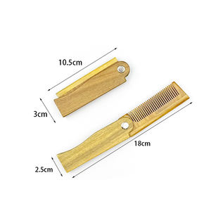 Pettine per Barba in Legno di Sandalo e Bambù di Alta Qualità, Personalizzabile con Logo Laser, Funzione Districante e Massaggiante, Pettine Tascabile per Capelli e Barba - Product Image 2