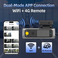 Caméra de tableau de bord de voiture 4K+1K avec double objectif avant et arrière, suivi en direct 4G, Wi-Fi, GPS, 2 caméras 4K