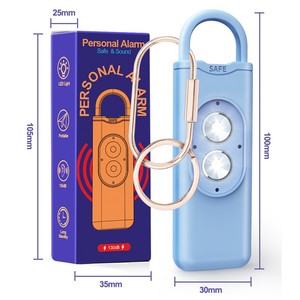 Dispositifs de protection 130 dB, lumière stroboscopique LED sûre, lampe torche, porte-clés d'autodéfense, alarme de sécurité personnelle pour femmes et filles - Product Image 6