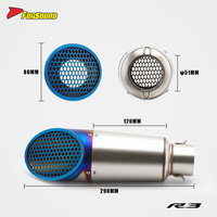 Système d'échappement moto Forsound Factory à prix de gros, tuyau GP-Spec, silencieux de piste, système slip-on pour R3