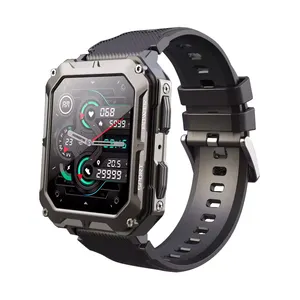 Yeni varış C20 Pro akıllı 1.83 inç erkekler için spor izci çok fonksiyonel su geçirmez açık Smartwatch saatler