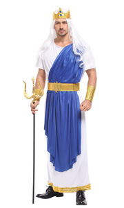 Disfraces de Halloween, Poseidón (mitología griega), Dios del mar, <span class=keywords><strong>Terremoto</strong></span>, Tormenta, Caballo, Ropa de juego de rol de Dios del mar, Hombres adultos. - Product Image 3