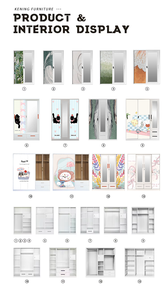 Armadio in Acciaio a 3 Ante con Stampa Personalizzata, Guardaroba in Metallo, Armadietto in Acciaio - Product Image 5