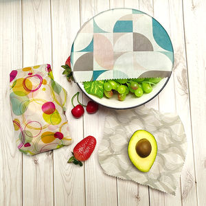 BSCI LFGB获得批准的有机棉蜂蜡食品包装<span class=keywords><strong>3</strong></span>件套 - Product Image 4