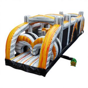 Customized Color Commercial Grade <b>Inflatable</b> Obstacle Course-12.9x3.7m 3-Year Warranty Party Rentals - Product Image 1