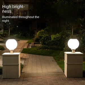 โคมไฟประตูหลักพลังงานแสงอาทิตย์ LED แบบทันสมัยสำหรับบ้านสวนเสาผนังกันน้ำ - Product Image 5