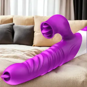 New Magic Tongue G-spot Stimulate Vibrator Licking 10 Speed Vibrating Usb Rechargeable Auto Scaling And Heating For Couples