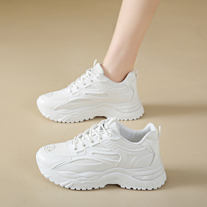 Baskets blanches pour femmes 2026 – Nouvelles baskets épaisses pour femmes, chaussures de sport épaisses, baskets vulcanisées, chaussures de <span class=keywords><strong>plateforme</strong></span> - Product Image 2