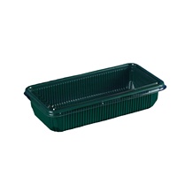Boîte d'emballage alimentaire transparente rectangulaire en PET, style chinois, imprimée UV, pour tarte aux œufs, gaufrettes de pêche, sushi, qualité alimentaire, marque BOHE