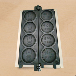 Machine à gaufres en forme de pièces de monnaie en acier inoxydable, nouvelle, économique, facile à utiliser, haute productivité, prix de gros - Product Image 5