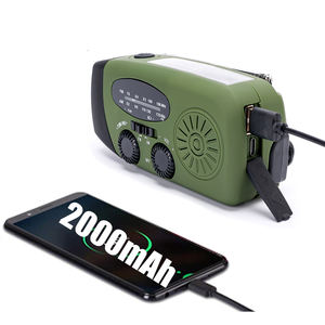 Al Aire Libre de manivela Solar Radio IPX3 Altavoz inalámbrico a prueba de agua Reproductor de música multifuncional Radio FM portátil para el hogar - Product Image 3