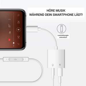 Популярный адаптер-разветвитель 2-в-1 для зарядки и аудио: двойной разъем для наушников Aux для iPhone/iPad (серия iOS), L на L + 3,5 мм - Product Image 6