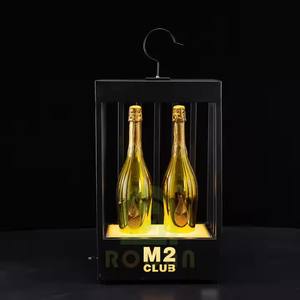Fourniture stable Présentoir de champagne de marque à double capacité de bouteille Présentoir de bouteille LED de luxe à la mode - Product Image 4
