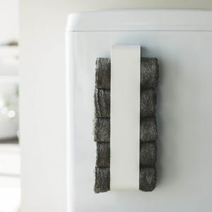 Porte-serviettes magnétique moderne en fonte finition miroir, sans perçage, grande capacité, avec 2 barres, pour hôtel et salle de bain - Product Image 2