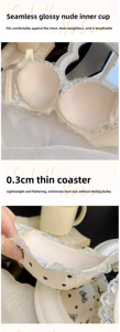 Inizio autunno Sexy reggiseno di pizzo all'uncinetto sottile biancheria intima senza tracce per donne paffute grande petto Anti-Sagging coppetta Logo estivo - Product Image 4