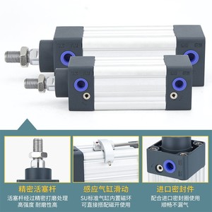 Cylindre standard Su32 40 63 80 100 25 50 75 100 125 150 200 S de type conventionnel pour usage industriel - Product Image 3