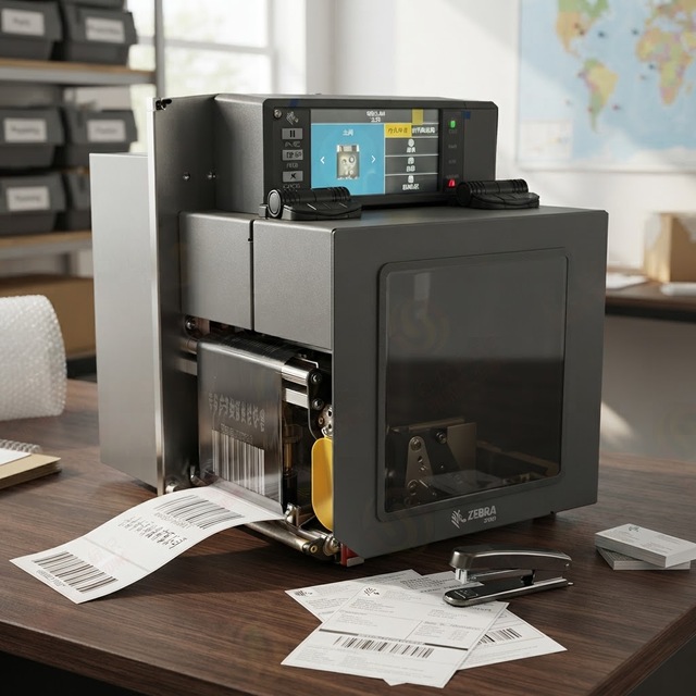 Genuine Zebra ZE511 4" Thermal Transfer Print Engine Industrial Barcode Printer USB/Ethernet/ Optional RFID Packaging